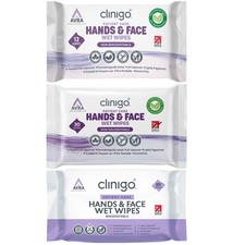 Hands & Face Wet Wipes Cleansing Alcohol Free Patient Care Wipes 80, 30, 12 Pack Wet Wipes price