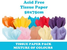 Tissue Paper Acid Free Sheets 50x75cm Luxury Present Gift Wrapping - 24 Colours Paper Tissue price