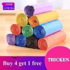 100pcs Trash Bags 5L Bin Liners Small Colorful Garbage Bag Waste Tote For Home Bin Bags price