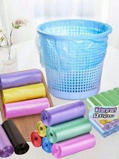 100pcs Trash Bags 5L Bin Liners Small Colorful Garbage Bag Waste Tote For Home.. Bin Bags price