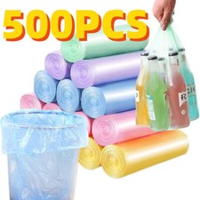 500X Small Bin Liners Trash Bags Garbage Bag Strong Bin Bags for Office Kitchen Bin Bags price