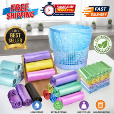 100pcs Trash Bags 5L Bin Liners Small Colorful Garbage Bag Waste Tote For Home Bin Bags price