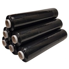 1-6 ROLLS PALLET STRETCH SHRINK WRAP BLACK CLEAR PACKING CLING FILM STRONG LONG Cling Film price