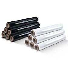 Pallet Wrap Cling Film 400mm 150m Heavy Duty 20mu Water Repellent Black Clear Cling Film price