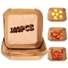100 Pack Non Stick Air Fryer Liners Disposable Paper For Roasting Baking Baking Paper price