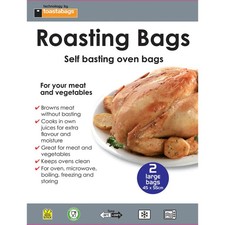 Roasting Bags Self Basting Oven or Microwave Meat And Veg Large 45 x 55cm 2/pk Oven Bag price