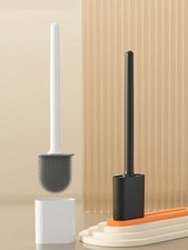 Silicone Toilet Brush & Holder Set Soft TPR Toilet Cleaning Brush For Clean Home Toilet Set price