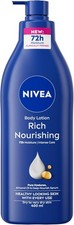 NIVEA Rich Nourishing Body Lotion 400ml  Rich 72H Hydration NIVEA Moisturiser UK Body Lotion and Moisturizers price