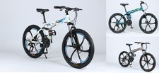 Folding Mountain Bike 24-26Inch Wheel 21 Speed Full Suspension Bicycle Disc Brak Mountain Bikes price