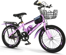 Purple Girls Mountain Bike - 22" & 24" Wheels, Height Adjustable, Double Brake Mountain Bikes price