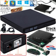 USB To SATA Laptop CD DVD Combo RW Rom Drive External Caddy Enclosure Case Cover CD & DVD Drives price