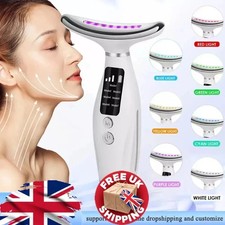 7 Colours Neck Face Lifting Massager skin Tighten Device LED Anti Wrinkle Beauty Massage Devices price