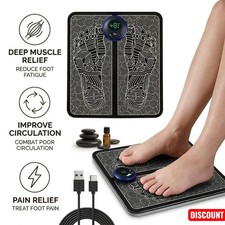 EMS Foot Massager Mat Electric Pad Blood Muscle Relief Pain Circulation USB LED Massage Devices price