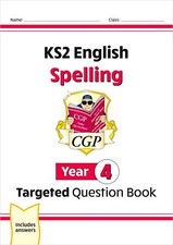 New KS2 English Year 4 Spelling Targeted Question Book (with Answers) (CGP Year English price