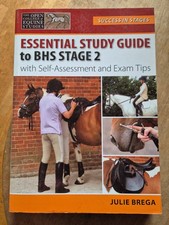 Essential Study Guide to BHS Stage 2 with Exam Tips Brega British Horse Society Psychology Study Guides price