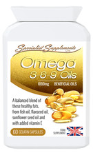 Omega 3-6-9 Oils 1000mg x 60 Capsules; Beneficial Oils; Specialist Supplements Fish Oil / Omega 3 - 6 - 9 price