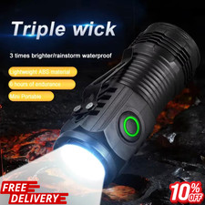 1200000LM USB Rechargeable LED Flashlight Super Bright torch Tactical Lamp UK Torch price