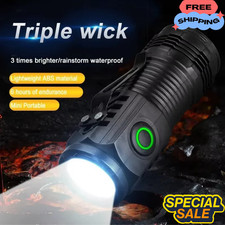 1200000LM USB Rechargeable LED Flashlight Super Bright torch Tactical Lamp UK Torch price