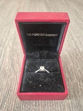 engagement rings used size I, H Samuel's, forever diamond, solitaire Diamond Solitaire Ring price