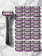 Mens Razor and Blades Set 5 Blade Shaving Gift Pack For Men Handle + 24 Refills Razors and Refills price
