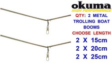 2 OKUMA METAL TROLLING BOOMS FOR SEA FISHING BOAT ROD LINE RIGS JIG HEAD SHADS Fishing Rod (Jig) price