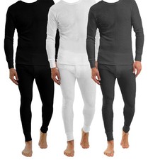 Mens Thermal Underwear Set Long Johns Top Bottom–Full or Half Sleeve Base Layer Thermal Underwear price