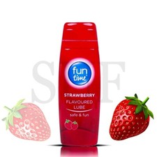 Fun Time Strawberry Flavour Lubricant Water Based Gel Edible Sex Aid Bottle 75ml Lubricant Gel price