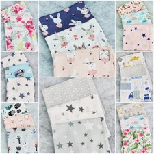 MUSLIN SQUARE 3pack COTTON LARGE 70x80 baby boy girl cloth nappy bibs wipes star Baby Nappy price