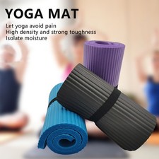Yoga Mat 15mm Thick Exercise Mat Gym Workout Fitness Pilates Home Non Slip NBR✅✅ Pilates Mat price
