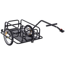 HOMCOM Folding Bicycle Cargo Storage Cart and Luggage Trailer with Hitch Folding Bicycle price