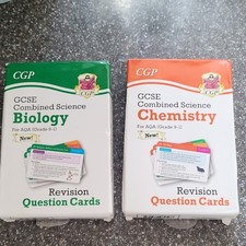CGP GCSE Combined Science Biology & Chemistry AQA Grade 9-1 Revision Flashcards Biology price