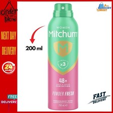 Mitchum Women Triple Odor Defense Deodorant Spray 48hr Antiperspirant 200ml UK Spray Deodorants price