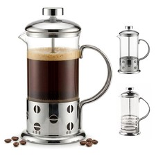 French Press Cafetiere 350ml/3 Cup Stainless Steel Glass Percolator Tea Maker Tea Makers price