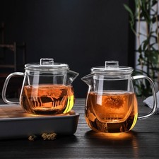 Glass Tea Cup With Infuser Tea Maker Tea Cup Heat-Resistant Teaware Clear UK Tea Makers price