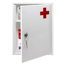 First Aid Medical Cabinet Use at Home Office School Lab Medicine Kit Wall Medicine & Supply Cabinet price