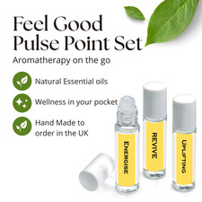 Uplifting Essential Oil Roller Ball Set Aromatherapy Pulse Point Roll Ons Roll-Ons price