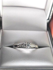 Stamped 10k and 0.13 T.D.W. Size N1/2 Michael Hill White gold Diamond Ring Gold Ring price