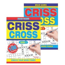 Criss Cross Brain Puzzle Activity Book Adults Brain Games price