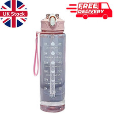 Sports Water Bottle Gym Travel Drinking Leakproof Bottle With Straw BPA-Free UK Water Bottle price