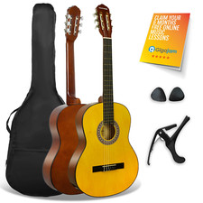 Classical Guitar Full 4/4 Size XF Starter Pack with Nylon Strings - 3rd Avenue Classical Guitars price