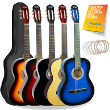 Classical Guitar Full 4/4 Size with Nylon Strings & Bag - 3rd Avenue Classical Guitars price