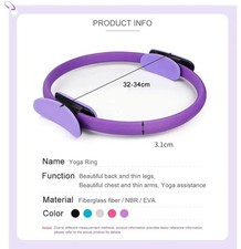 Pilates Ring Yoga Fitness Double Handled Exercise Circle Gym Resistance Wheel Pilates Ring price