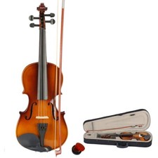 Size 3/4 Acoustic Students Violin Set with Case+Bow+Rosin For Beginner Student Violins price