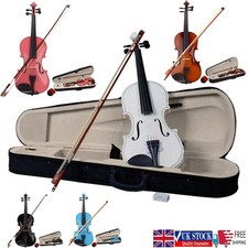 4/4 Full-Size Acoustic Violin Set W/ Case+ Bow +Rosin For Student Adult 5 Color Violins price