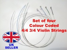 Violin Strings E A D G (set of 4) 4/4 & 3/4 German Silver Wound -  UK Supplier Violins price
