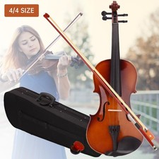 Glarry Full 4/4 Size Acoustic Violin Set With Case Bow Rosin Bridge For Beginner Violins price