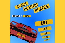 Number Plates for Scale Models - Plastic Front & Back Supplied Quality Custom Models price