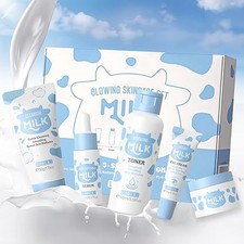 LAIKOU Milk Skincare Set, Nourishing Skin Care Kit with Cleanser, Toner, Serum Face Care Sets price