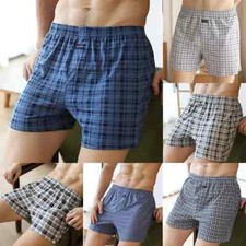 Pack of 3 6 12Men's Woven Boxer Shorts, Loose Fit Cotton Underwear, S-2XL Lot Men's Boxer price