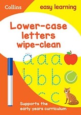 Lower Case Letters Age 3-5 Wipe Clean Activity Book Ideal for home learning C... Preschool Educational & Teaching Books price